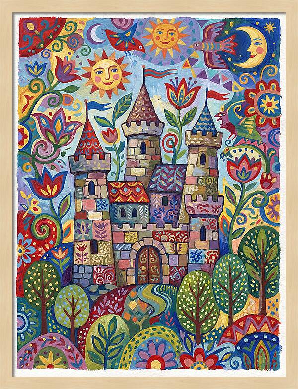 Stone Castle In A Whimsical Landscape