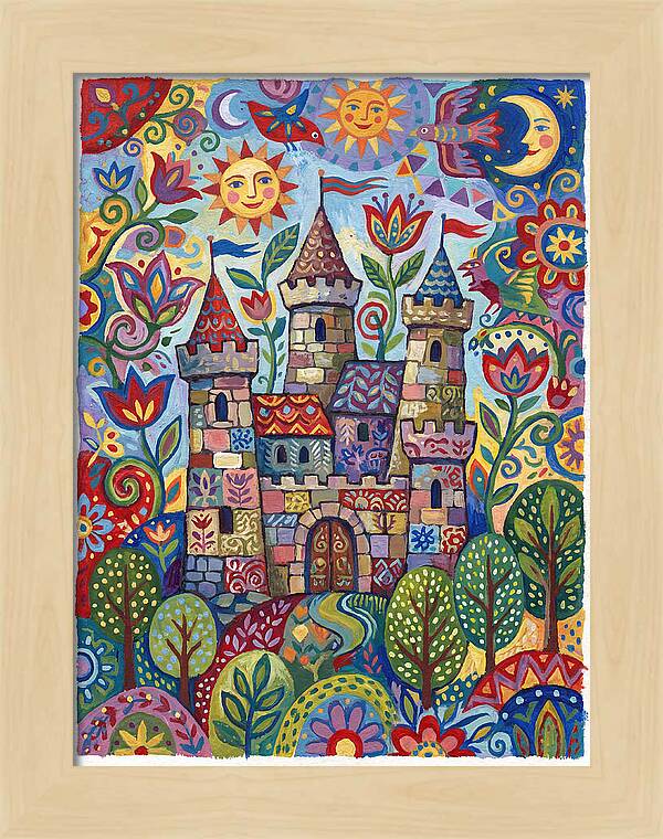 Stone Castle In A Whimsical Landscape