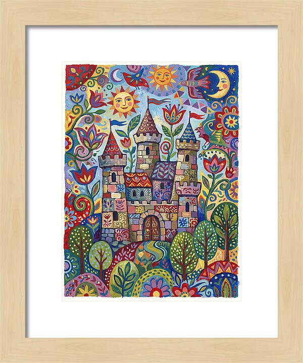 Stone Castle In A Whimsical Landscape