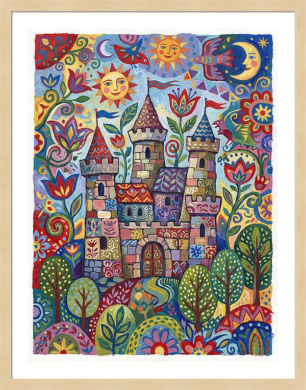 Stone Castle In A Whimsical Landscape