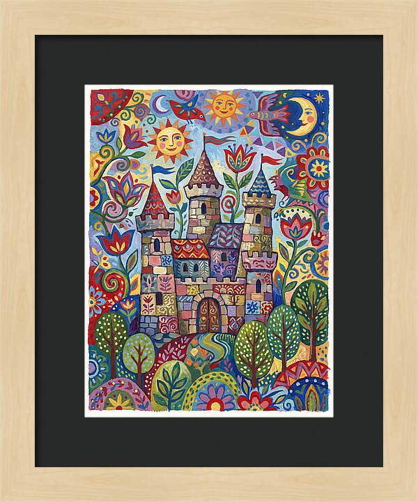 Stone Castle In A Whimsical Landscape