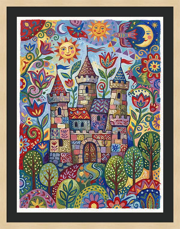 Stone Castle In A Whimsical Landscape