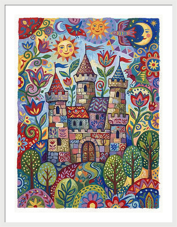 Stone Castle In A Whimsical Landscape