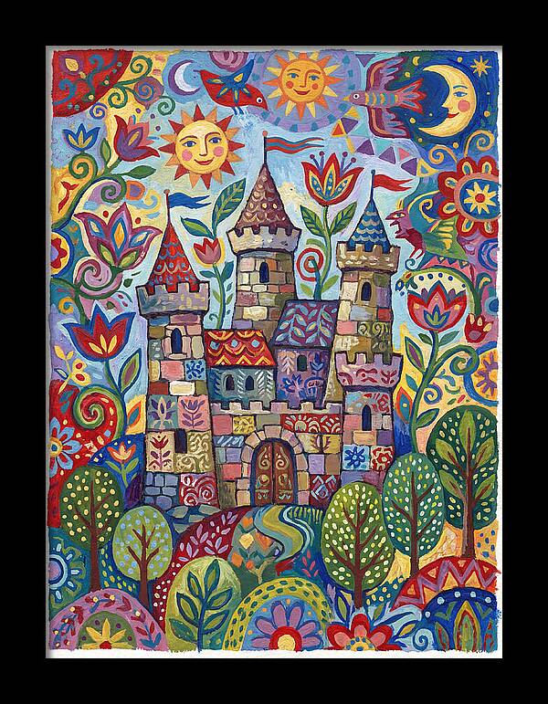 Stone Castle In A Whimsical Landscape