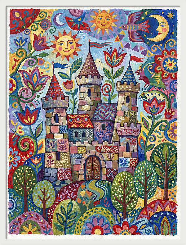 Stone Castle In A Whimsical Landscape