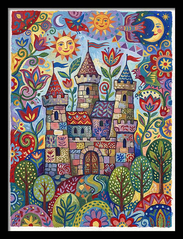 Stone Castle In A Whimsical Landscape