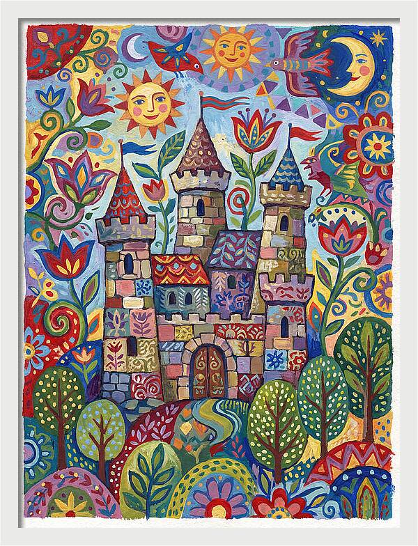 Stone Castle In A Whimsical Landscape
