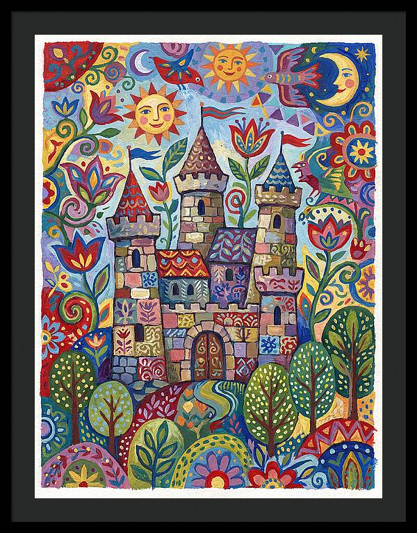 Stone Castle In A Whimsical Landscape