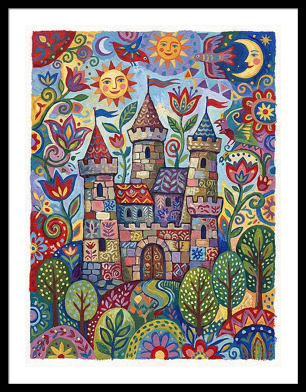 Stone Castle In A Whimsical Landscape