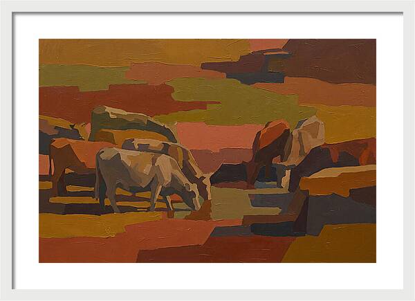 Stone Cattle By The Spring