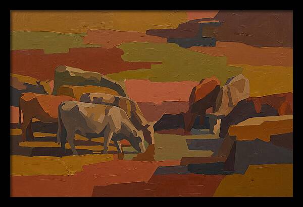 Stone Cattle By The Spring