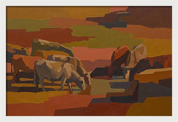 Stone Cattle By The Spring