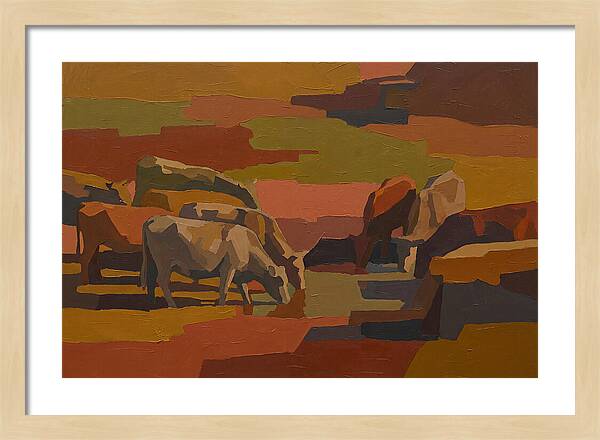 Stone Cattle By The Spring