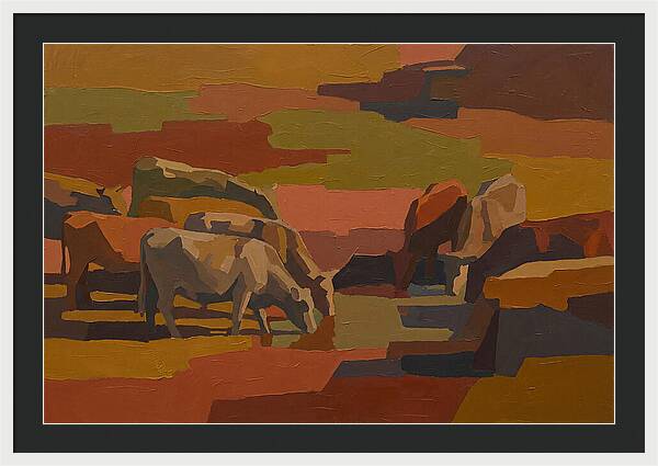 Stone Cattle By The Spring