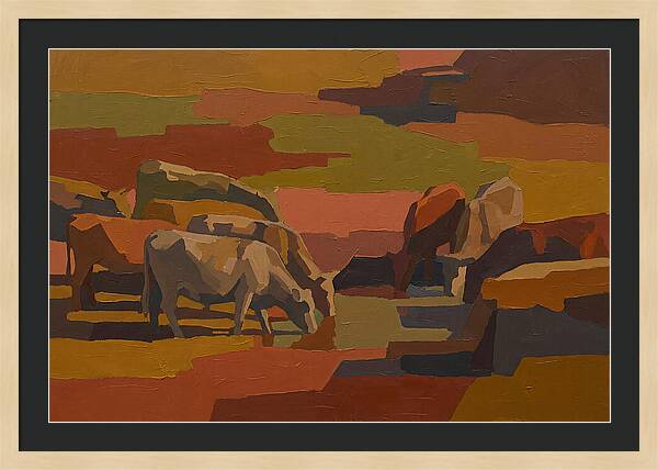 Stone Cattle By The Spring