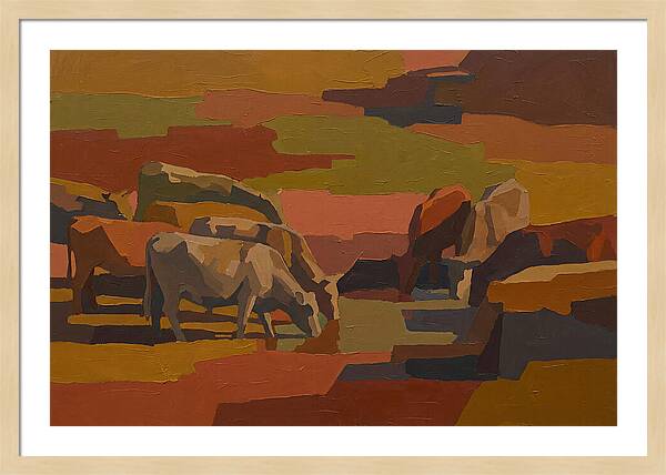 Stone Cattle By The Spring