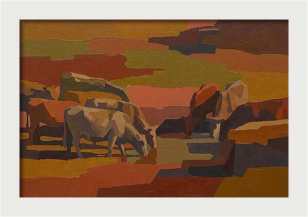 Stone Cattle By The Spring