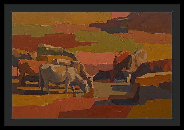 Stone Cattle By The Spring