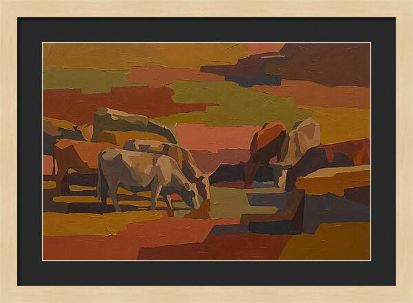 Stone Cattle By The Spring