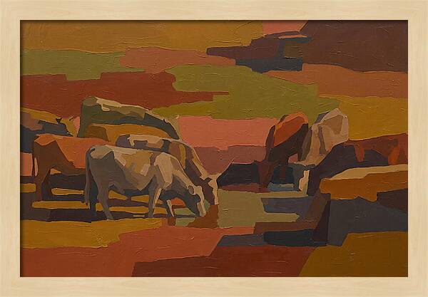 Stone Cattle By The Spring