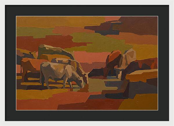 Stone Cattle By The Spring