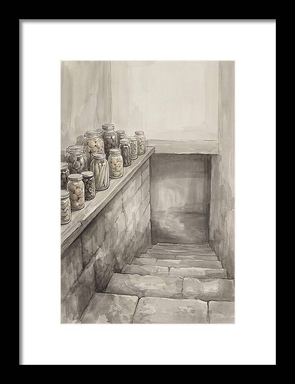 Stone Cellar Steps With Preserves
