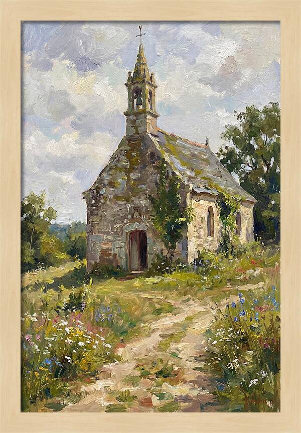 Stone Chapel Amidst Nature