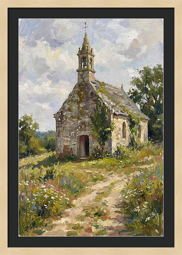 Stone Chapel Amidst Nature