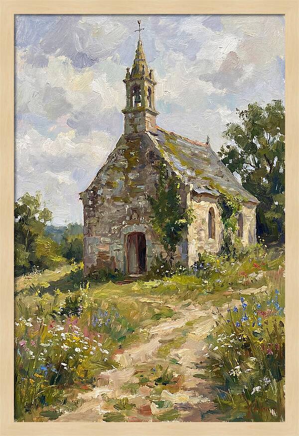 Stone Chapel Amidst Nature