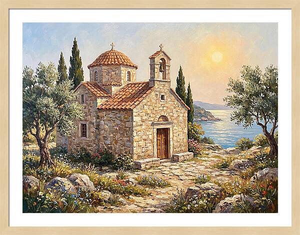Stone Chapel By The Sea