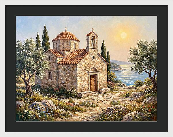 Stone Chapel By The Sea