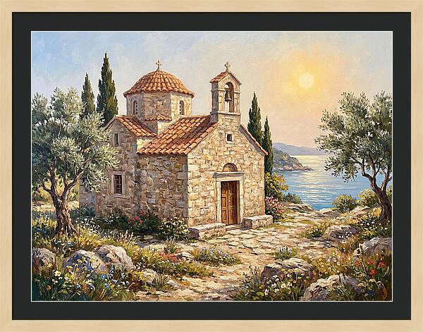 Stone Chapel By The Sea
