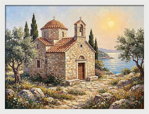 Stone Chapel By The Sea