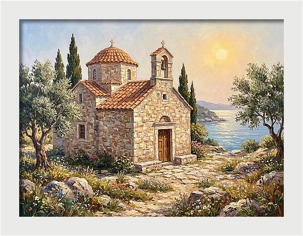 Stone Chapel By The Sea