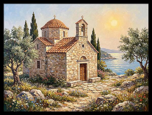 Stone Chapel By The Sea