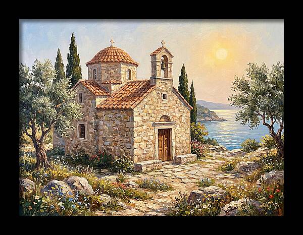 Stone Chapel By The Sea