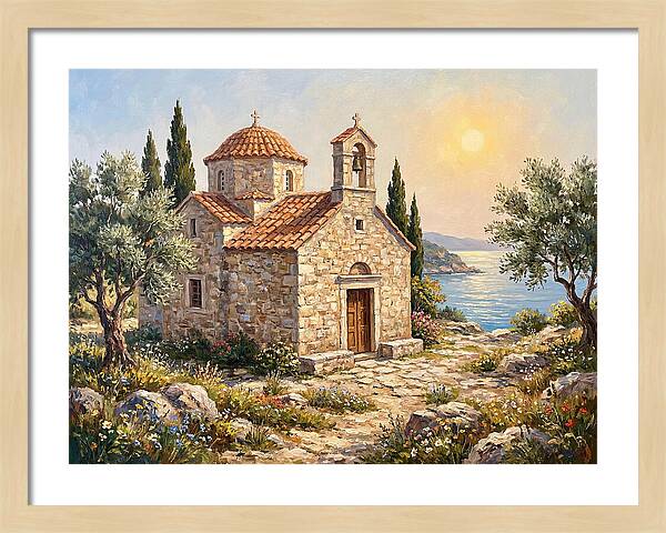 Stone Chapel By The Sea