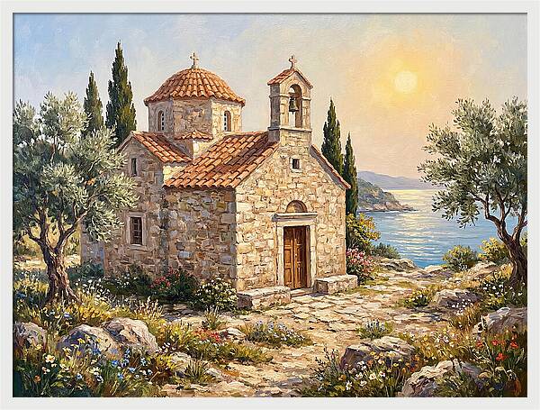 Stone Chapel By The Sea