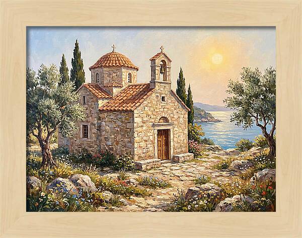 Stone Chapel By The Sea