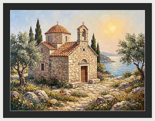 Stone Chapel By The Sea