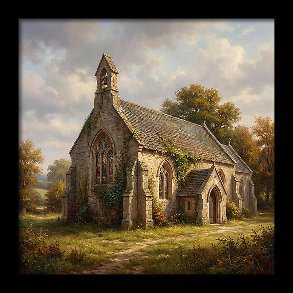 Stone Chapel In Autumn Light