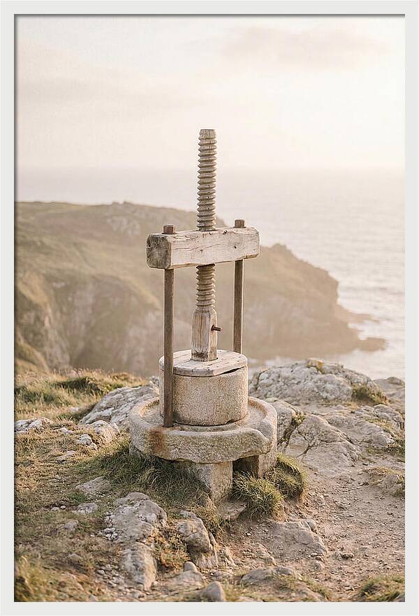 Stone Cider Press At Dusk