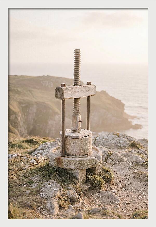 Stone Cider Press At Dusk