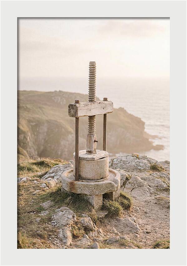 Stone Cider Press At Dusk