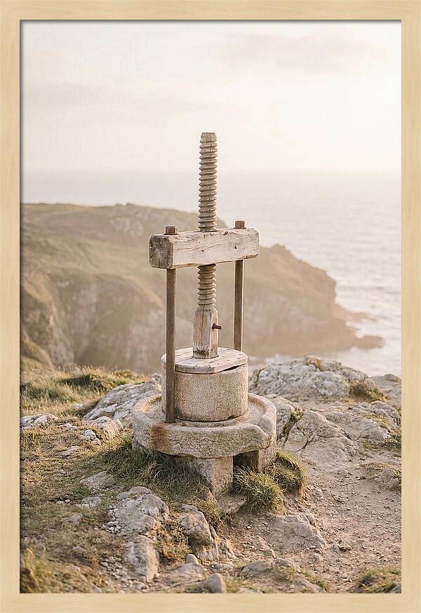 Stone Cider Press At Dusk
