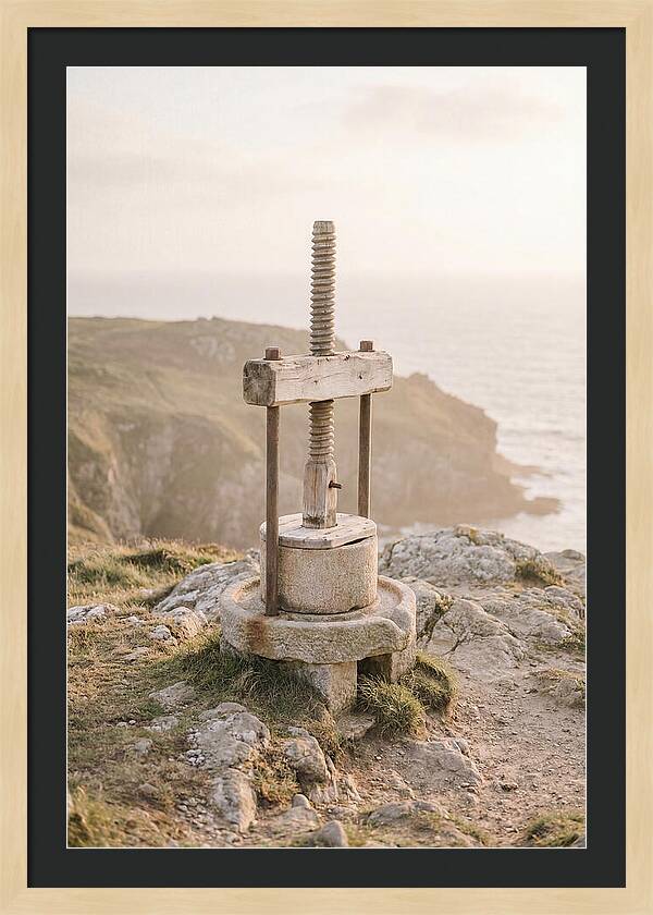 Stone Cider Press At Dusk