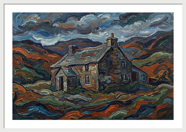 Stone Farmhouse Amidst Vibrant Landscape