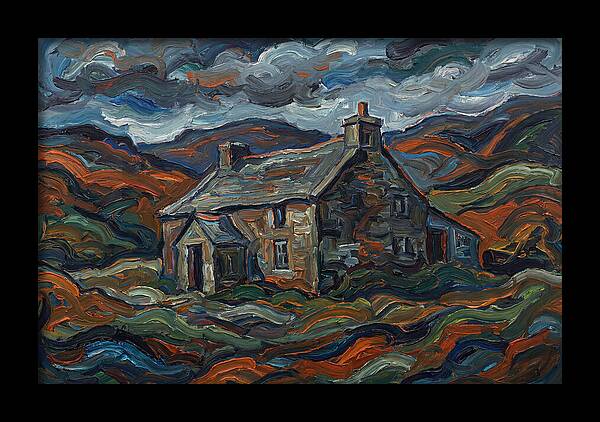 Stone Farmhouse Amidst Vibrant Landscape