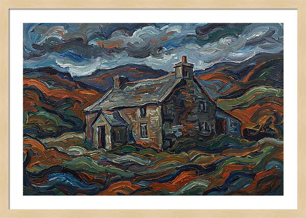 Stone Farmhouse Amidst Vibrant Landscape