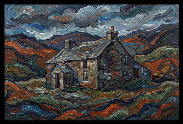 Stone Farmhouse Amidst Vibrant Landscape
